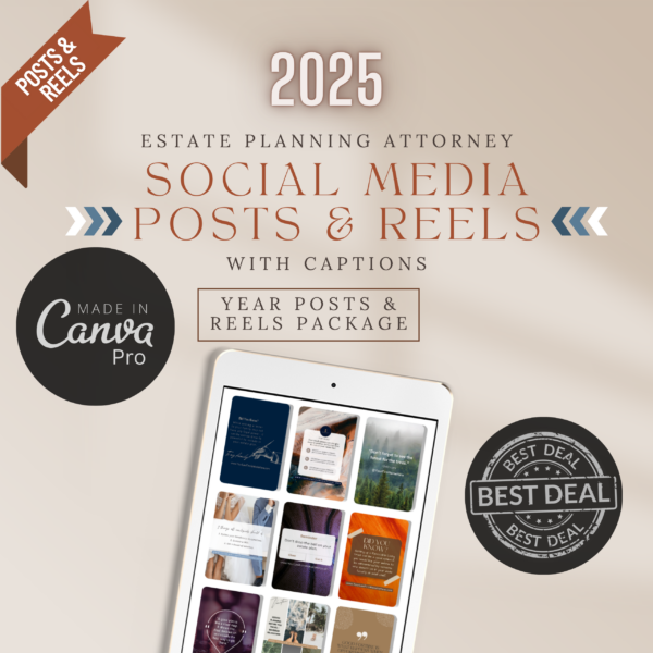 Year Posts Reels Package with banner