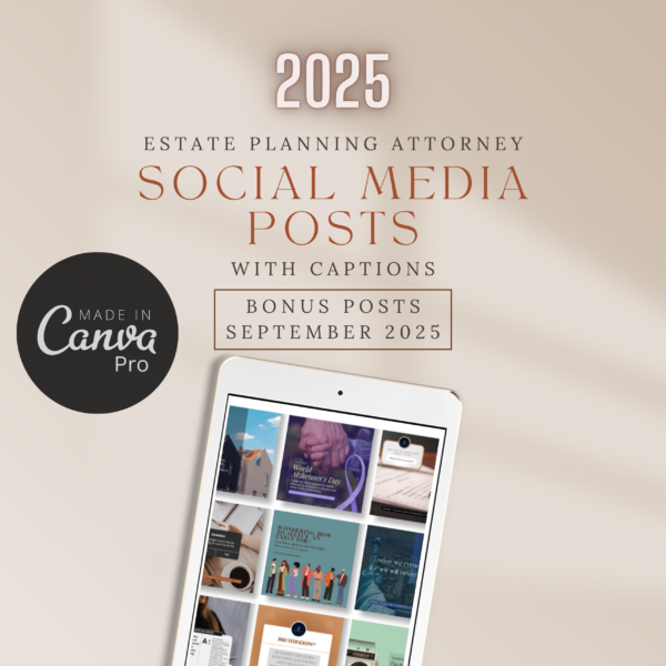 Bonus September Estate Planning Attorney Social Media Posts With Captions